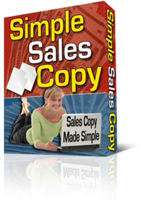 Product picture Simple Sales Copy Ebook